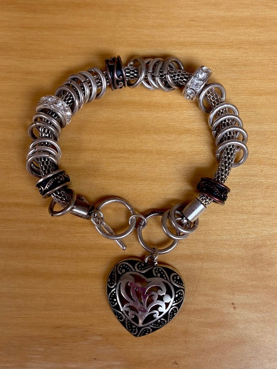 Source Unknown Jewelry - Silver Heart Bracelet